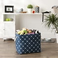 thumbnail image 4 of Polyester Pet Bin Trellis Paw Navy Rectangle Large 17.5x12x15, 4 of 5