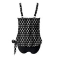 thumbnail image 7 of Levmjia Women's Adjustable Straps Printed Tankini Swimsuit Set with Built - in Bra No Underwire 100% Polyester Swimwear, S - 2XL, 7 of 7