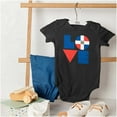 thumbnail image 6 of Domical Republic Flag DR Pride Love Romper Boys or Girls Infant Baby Brisco Brands NB, 6 of 6