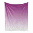 thumbnail image 1 of Ombre Soft Flannel Fleece Throw Blanket, Romantic Violet Flowers Inspired Contour Style Modern Digital Design Art Print, Cozy Plush for Indoor and Outdoor Use, 50" x 60", Violet Purple, by Ambesonne, 1 of 6
