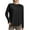 Black, variant on Ltctricy Women's Workout Tops Casual Loose Crew Neck Long Sleeve Running Yoga Gym Shirts Athletic T-Shirts
