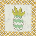thumbnail image 3 of Zarris, Chariklia 20x20 Black Modern Framed Museum Art Print Titled - Pineapple Vacation III, 3 of 5