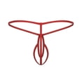 thumbnail image 4 of Thin Strap Men S G-String Lightweight Sexy Hollow Out Micro Thong Comfort Low Waist Solid Bikini Underwear, 4 of 5