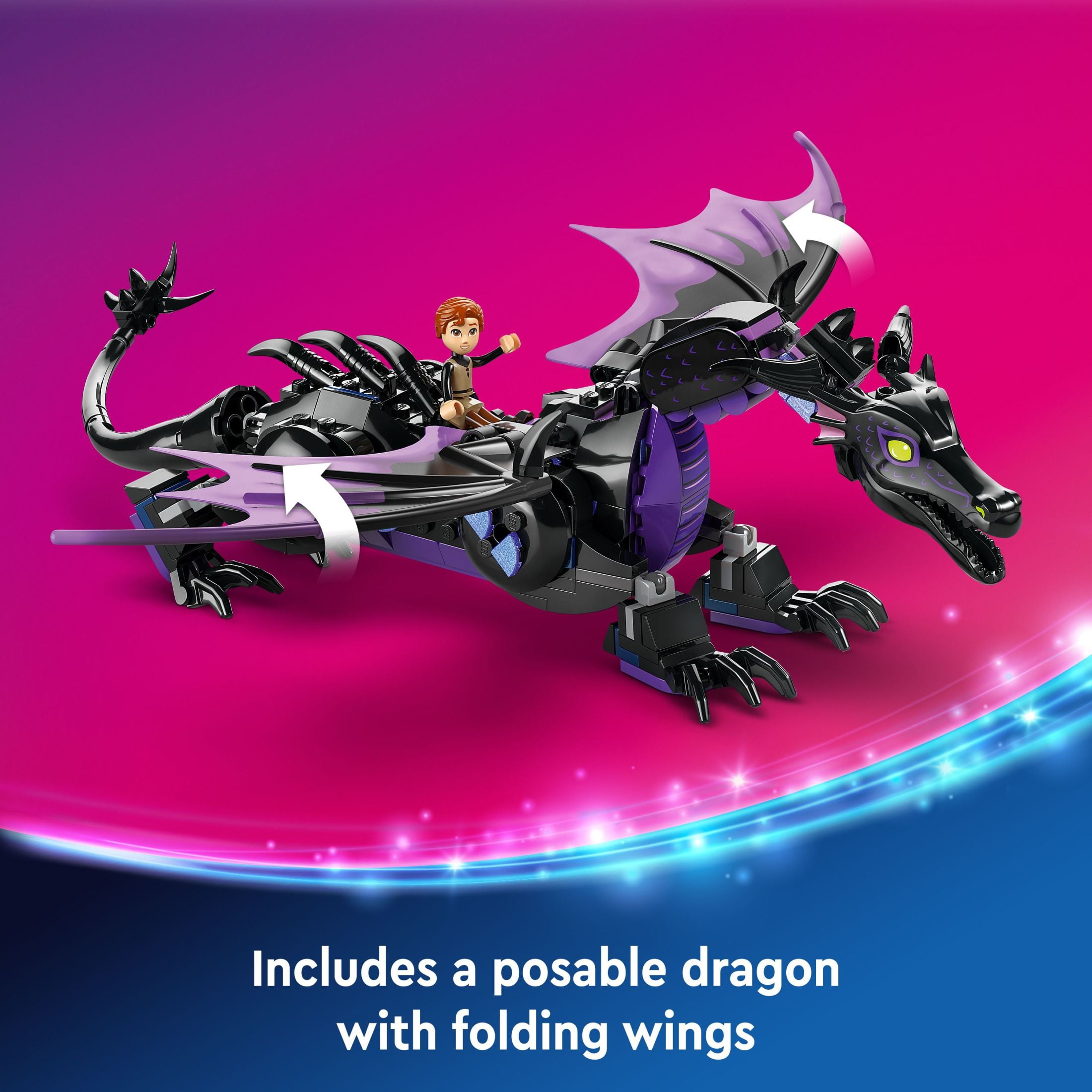 LEGO Maleficent’s Dragon Form and Aurora's Castle Building Set for Kids, 43240