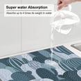 thumbnail image 5 of XMXT Microfiber Drying Mats, Cactus Hand Painted Blue Absorbent Dish Drying Mat for Kitchen Counter, 16 x 18 inches, 5 of 9