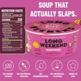 thumbnail image 2 of Long Weekend Freeze-Dried Vegetable Soup – Instant Soup with Real Vegetables – Nourishing, Thoughtful Nutrition, Shelf-Stable Meal, Just Add Water – Minestrone, 6 Pack, 2 of 6