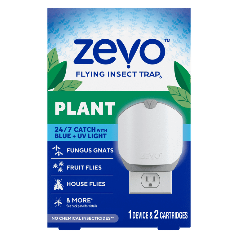 Zevo Plant Flying Insect Indoor Fly Trap: Easy & Mess-Free, Use