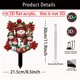 thumbnail image 3 of Xihbxyly Ofertas de Almacén En Oferta Estaca de Acrílico con Forma de Muñeco de Nieve para Jardín, para Interior y Exterior, para Plantas En Maceta, para Patio y para Usar En El Jardín., 3 of 7