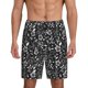thumbnail image 1 of Balery Daisies Flowers Pantalones cortos de pijama de punto de algodón para hombre con cinturilla y bolsillos-3X-Large, 1 of 6