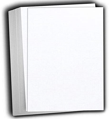 Hamilco White Cardstock Scrapbook Paper 12x12 Heavy Weight 80 lb Cover Card Stock 25 Pack