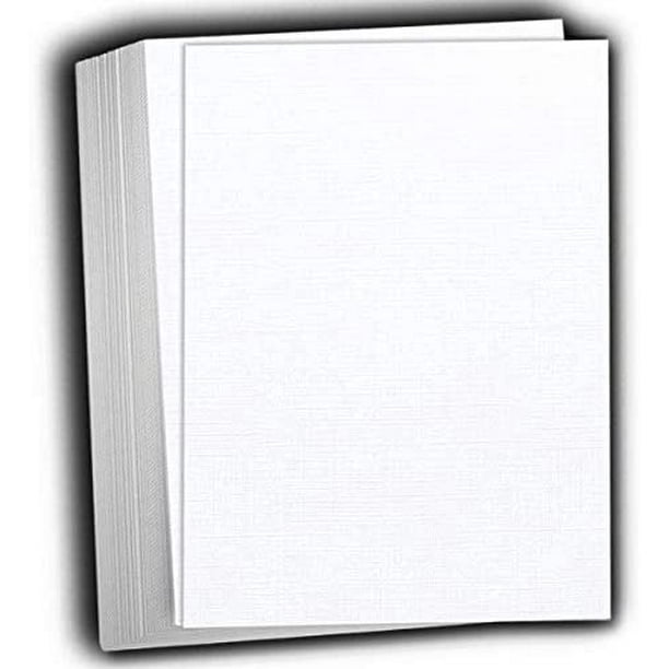 Hamilco White Linen Cardstock Scrapbook Paper 12x12 Heavy Weight 100 lb