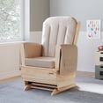 thumbnail image 5 of Foundations SafeRocker Glider Replacement Vinyl Cushion Set with Storage Pockets, Tan, 5 of 6