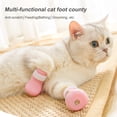 thumbnail image 3 of PET Silicone Anti-Scratch Boots Pies ajustables Cubiertas Ajustes suaves para guantes de garra sin dolor accesorios para autos interiores en casa rosa 4 piezas Sweethay PT000620-02B, 3 of 7
