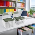 thumbnail image 2 of Sorbus 9-Piece Variety Pack Hanging File Organizer Bin Clear Plastic Stackable for Document Storage, 2 of 8