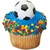 DecoPac 3D Soccer Ball Cupcake Rings 12 Count