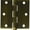 Antique Brass, variant on Deltana DSB326 3" x 3" Square Hinge; Bright Chrome Finish