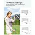 thumbnail image 3 of Badminton Net Set Portable Sports Set for Badminton Tennis Kids Volleyball Pickleball Easy Setup Nylon Net with Poles for Indoor Outdoor Court,16.5FT, 3 of 8