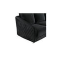 thumbnail image 6 of Lilola Home Sofia Black Velvet Fabric Sofa Loveseat Chair Living Room Set-Color:Black, 6 of 6