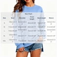 thumbnail image 6 of ShomPort Sweatshirt for Women Crew Neck Oversized Long Sleeve Pullover Tops Casual Side Slits Trendy Sweatshirt, 6 of 6