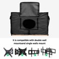 thumbnail image 5 of Outdoor TV Cover 48 to 50 Inches, Retro Texas Star Sunflower Black White Buffalo Plaid Rustic Wood Grain Waterproof TV Cover with Remote Control Pocket, Flat Screen TV Cover Protector for Outside TV, 5 of 6