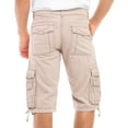 thumbnail image 6 of Notus Men's 100% Cotton Twill Cargo Shorts - Six Pockets, Comfortable & Durable Summer Wear Grain 36, 6 of 7