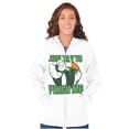 thumbnail image 3 of Popeye St Paddys Try To Pinch Me Unisex Plus Size Zip Hoodie Brisco Brands 2X, 3 of 5