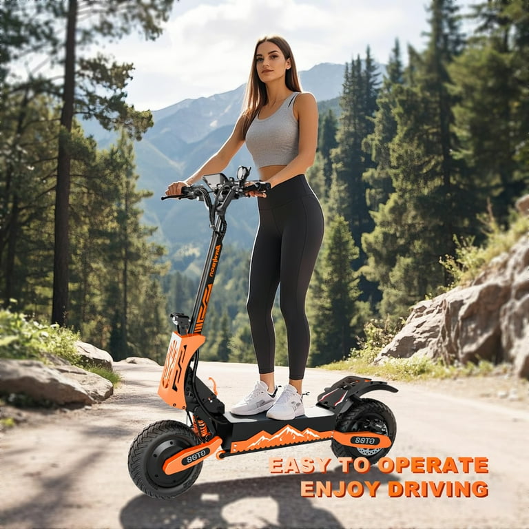 EMS スーパーウェーブ　ハイブリッドとSURE LINE α Electric Scooter Folding Commuter, 5600W Dual Motor, 46MPH, 43