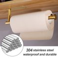 thumbnail image 3 of Rewera 1 soporte para pañuelos de cocina montado en la pared, versión de extensión de soporte para pañuelos de acero inoxidable 304 no perforado, 3 of 5