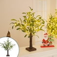 thumbnail image 3 of YIMWNYI Small Tree Lights, LED Christmas Decoration, Warm White Glowing Tree, Battery Powered Holiday Lights, Olive Leaf Indoor Decor, Cozy Night Light for Thanksgiving and Festive Events, 3 of 5