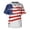 Red(American Flag Stars Striped), variant on 4th of July Scrubs Men Plus Size Funny America 250 Flag Uniforms Casual America 250 Flag Short Sleeve V Neck Scrub Tops Medical Working Uniform With Pockets Blue M