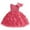 Red, variant on Denim Dress Girls Pageant Party Dress Bow Knot Sleeveless Gown Elegant formal Occasion Attire 1-2 Years Red