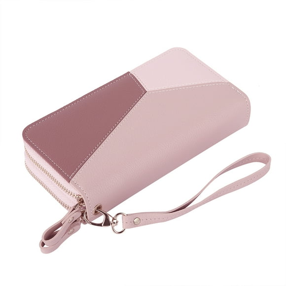 PU Leather Wallet for Women Large Capacity Ladies Coin Pocket Long Purses with Double Zipper Women's Clutch Wallets