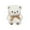 White_New#2987, variant on Couple Teddy Bear Plush Doll | 11 Inch Soft Polyester Fiber Plush | Brown or White | Cute Bow Tie Ribbon | Shy Bear Stuffed Animal | Hand Washable | Collectible Gift or Decorative Plush