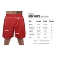 thumbnail image 6 of Teen Titans Go Logo Mens Lined Mesh Shorts, Red, 2X-Large, 6 of 6