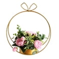 thumbnail image 3 of Flower Basket,Geometric Shape Portable Flower Geometric Shape Flower Baskets Metal Flower Baskets Finely Tuned Performance, 3 of 8