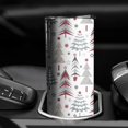 thumbnail image 3 of 20oz White Christmas Tree Pattern Skinny Tumblers Stainless Steel Tumbler with Lid and Straw,Vacuum Insulated Double Wall Travel Tumbler Cups with Cleaning Brush for Coffee,Tea, 3 of 6