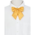 thumbnail image 4 of INSPIRE CHIC Women's Metallic Shiny Bowties Sparkly Pre-tied Solid Color Bow Ties Cute Yellow One Size, 4 of 6