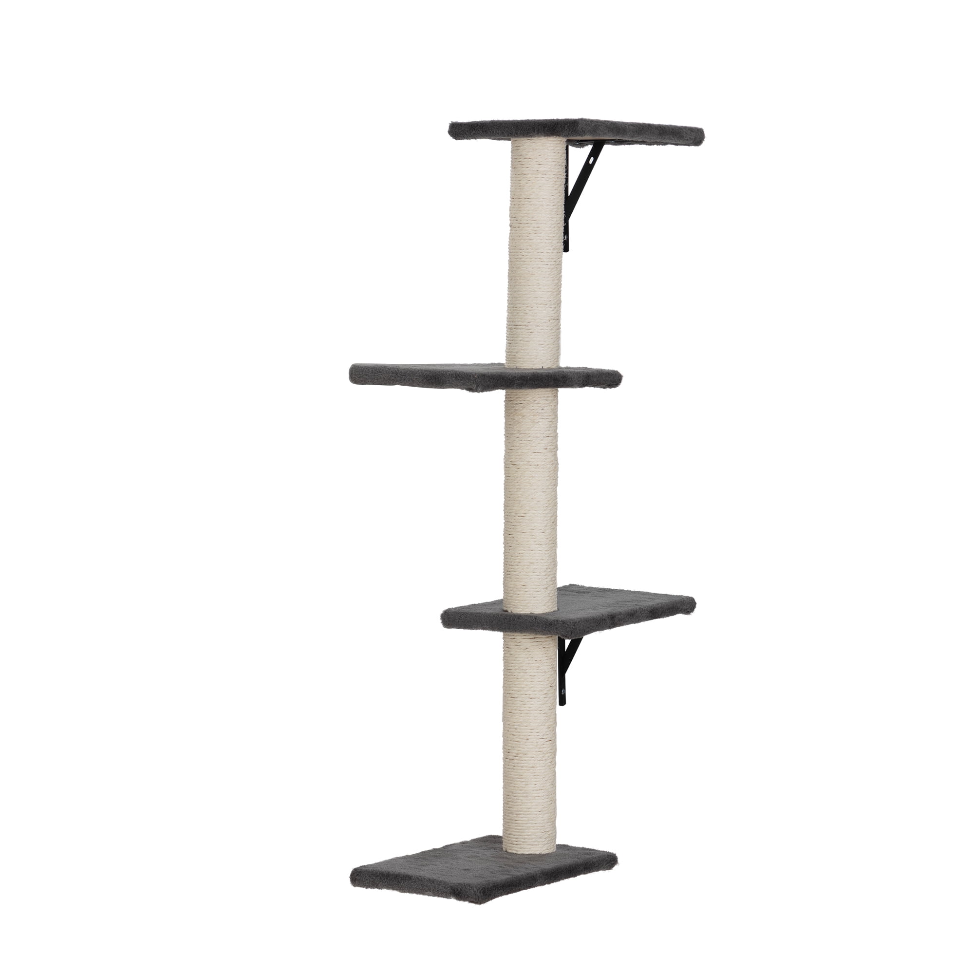 Pefilos Cat Wall Shelves and Perches Set of 5, Indoor Cat Condo for Sleeping Playing Lounging Climbing Cat Tree House, Gray Pefilos Cat Wall Shelves and Perches Set of 5, Indoor Cat Condo for Sleeping Playing Lounging Climbing Cat Tree House, Gray