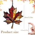 thumbnail image 2 of Fall Maple Leaf Stained Acrylic Suncatcher Window Hanging Decor,Rustic Fall Decor, Autumn Foliage Sun Catchers Indoor Window Hanging,for Thanksgiving,Windows Hanging,Home Decor, 2 of 3