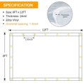 thumbnail image 2 of Lona Likeem, PVC transparente, impermeable, 24 mm, con ojales, 2,4 x 3,7 m, 2 of 8