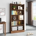 thumbnail image 3 of Tribesigns 72-inch 6-Tier Modern Bookcase, Brown Library Bookshelf with Spacious Storage Shelves, Stylish Display Wood Shelving Unit for Bedroom, Living Room or Office, 3 of 8