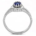 thumbnail image 3 of Luxe Jewelry Designs Women's Stainless Steel Engagement Ring with Montana Synthetic Glass - Size 10, 3 of 4