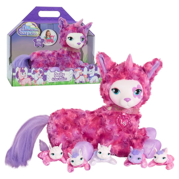 Llamacorn Surprise Skyla, PInk, Stuffed Animal Unicorn and Babies, Toys for Kids, Kids Toys for Ages 3 Up, Gifts and Presents