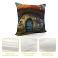 thumbnail image 4 of YINGXI  Fantasy Mushroom Cottage Throw Pillow Cover Colorful Meadow Landscape Plant Forest House Pillow Case Decorative Square Cushion for Home Couch Bed 20x20in, 4 of 5