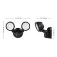 thumbnail image 4 of Globe Electric 10 W Twin Head Black Hardwired Motion Sensor Integrated LED Security Flood Light, 4 of 8