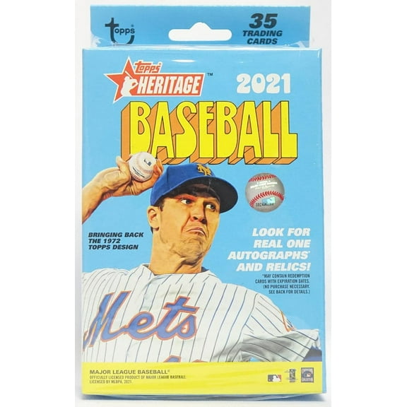 2021 Topps Heritage Baseball Blue Hanger Box (Exclusive) - 35 Cards