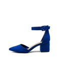 thumbnail image 4 of Zapatos DREAM PAIRS ANNEE Tacones Gruesos de Punta Azul, 4 of 7