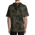 thumbnail image 3 of No Boundaries Men's and Big Men's Tie Dye Short Sleeve Hoodie, up to Size 5XL, 3 of 6