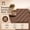 Brown, variant on 44-Pack Brown Interlocking Deck Tiles, 12 x 12 in Waterproof Plastic Snap-Lock Patio Flooring
