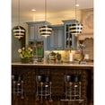 thumbnail image 2 of Lucas McKearn South Beach 15" 1-light Metal Pendant with Gold Accents in Black, 2 of 2